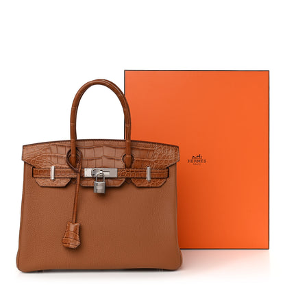 Hermes Togo Matte Alligator Birkin Touch 30 Gold 11 of 11