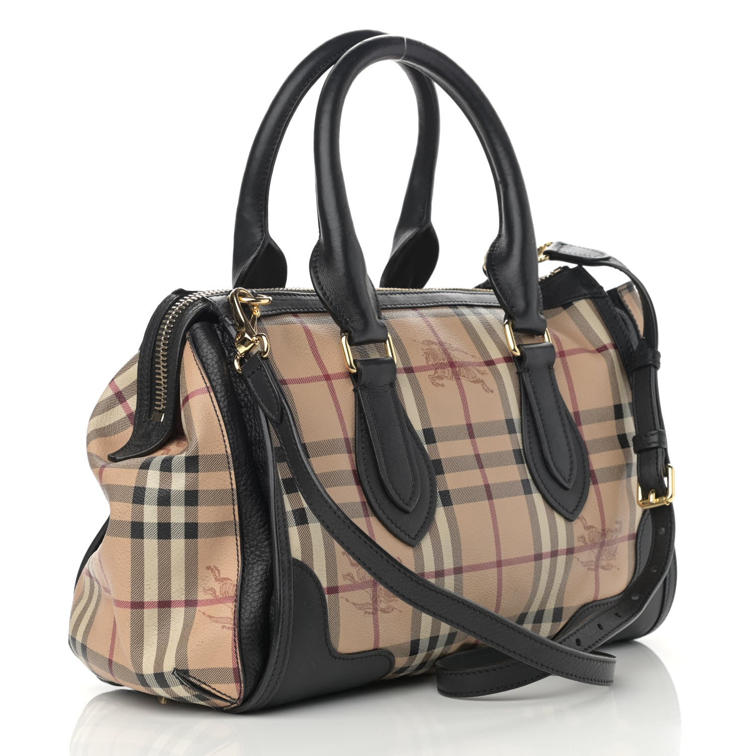 Burberry Haymarket Check Small Gladstone Chocolate 3 of 12