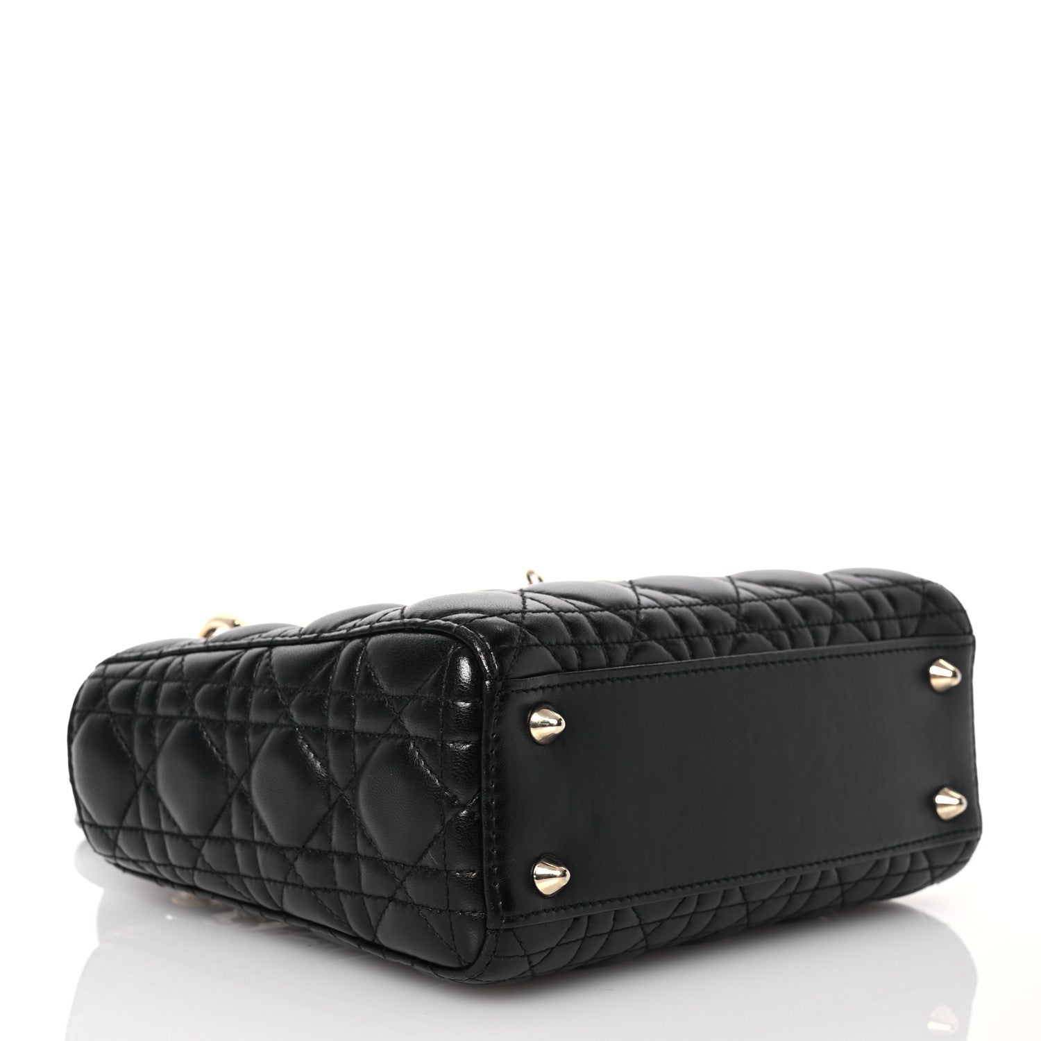 Christian Dior Lambskin Cannage Small My ABCDior Lady Dior Black 4 of 17
