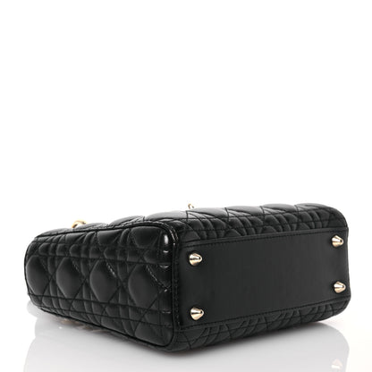 Christian Dior Lambskin Cannage Small My ABCDior Lady Dior Black 4 of 17