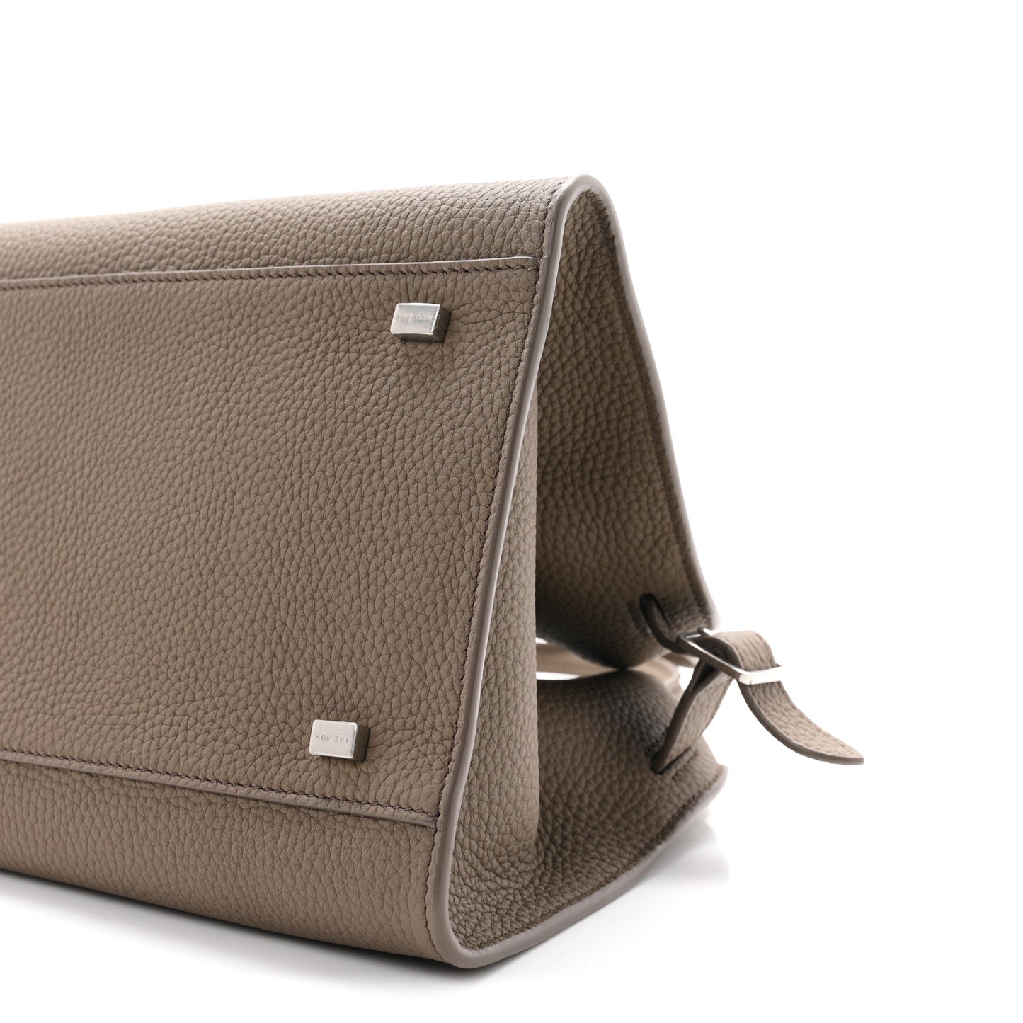 Grained Calfskin Soft Margaux 10 Bag Smoked Taupe