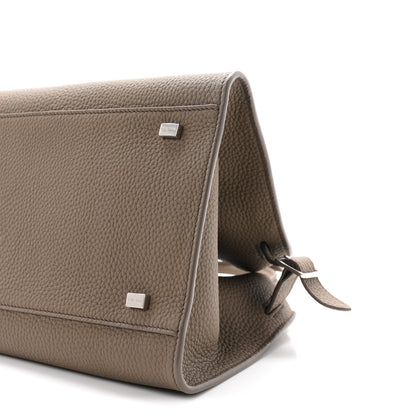 The Row Grained Calfskin Soft Margaux 10 Bag Smoked Taupe 9 of 9