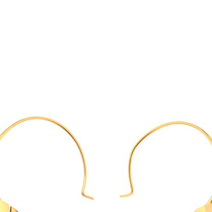Louis Vuitton Brass Essential V Hoop Earrings Gold 3 of 5