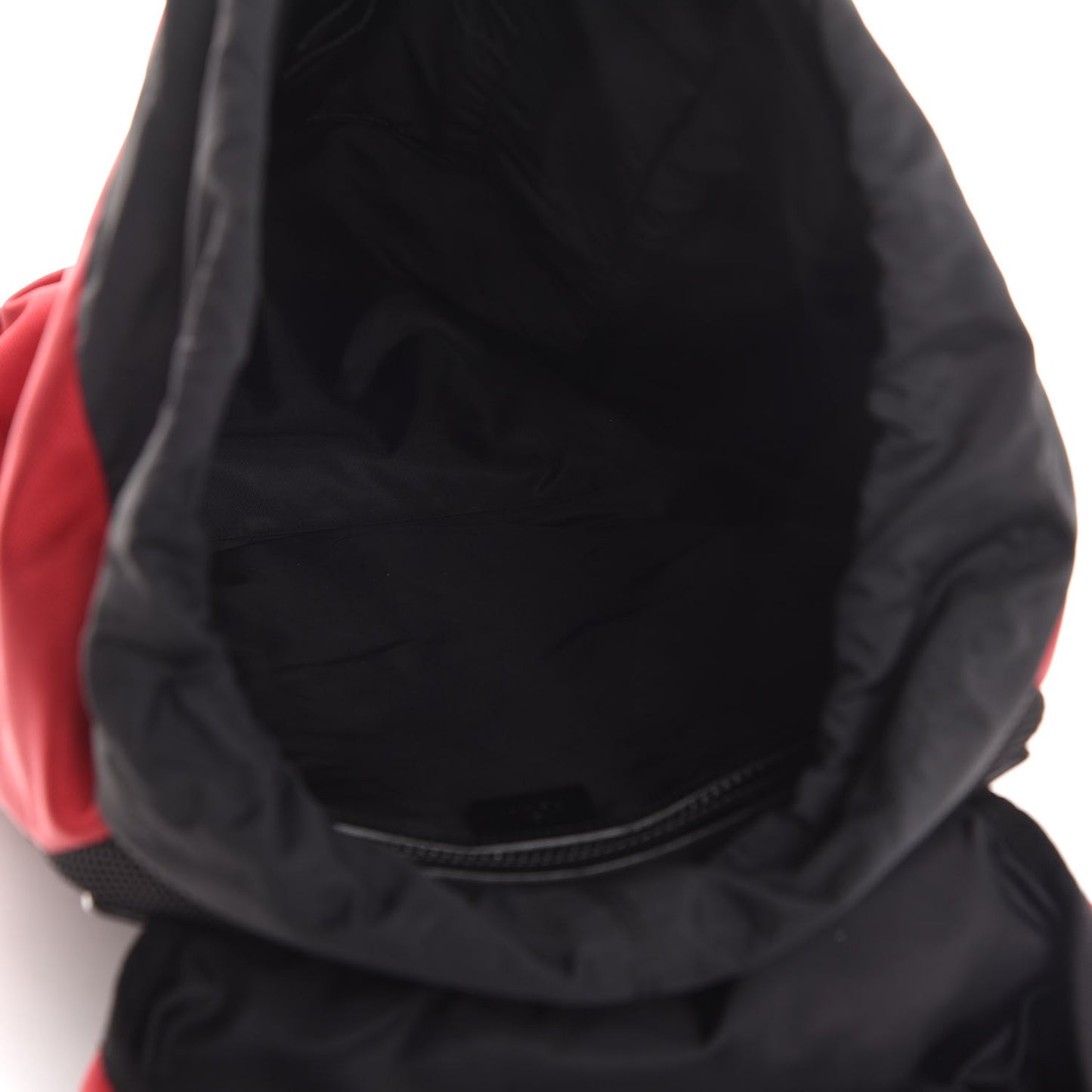 Techno Canvas Web Double Buckle Backpack Red