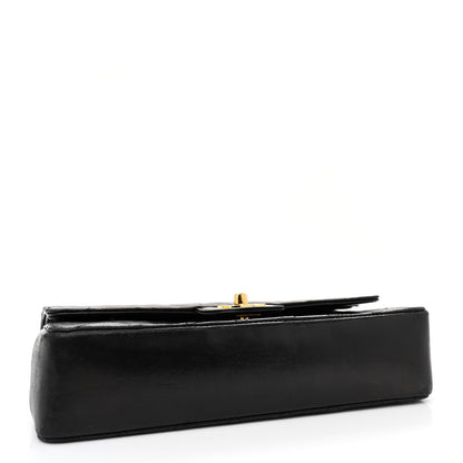 Chanel Lambskin Quilted Medium Double Flap Black 4 of 14