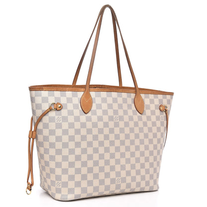 Louis Vuitton Damier Azur Neo Neverfull MM Rose Ballerine 3 of 18