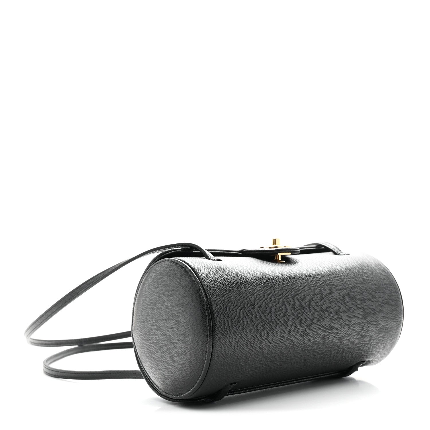 Chanel Shiny Caviar Preppy Coco Small Bowling Bag Black 4 of 11