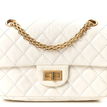 Chanel Aged Calfskin Quilted 2.55 Reissue Mini Flap White 8 of 11