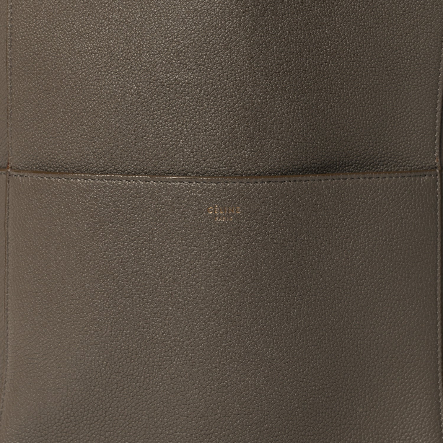 Celine Soft Grained Calfskin Sangle Bucket Bag Taupe 7 of 12