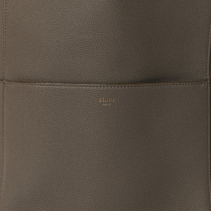 Celine Soft Grained Calfskin Sangle Bucket Bag Taupe 7 of 12