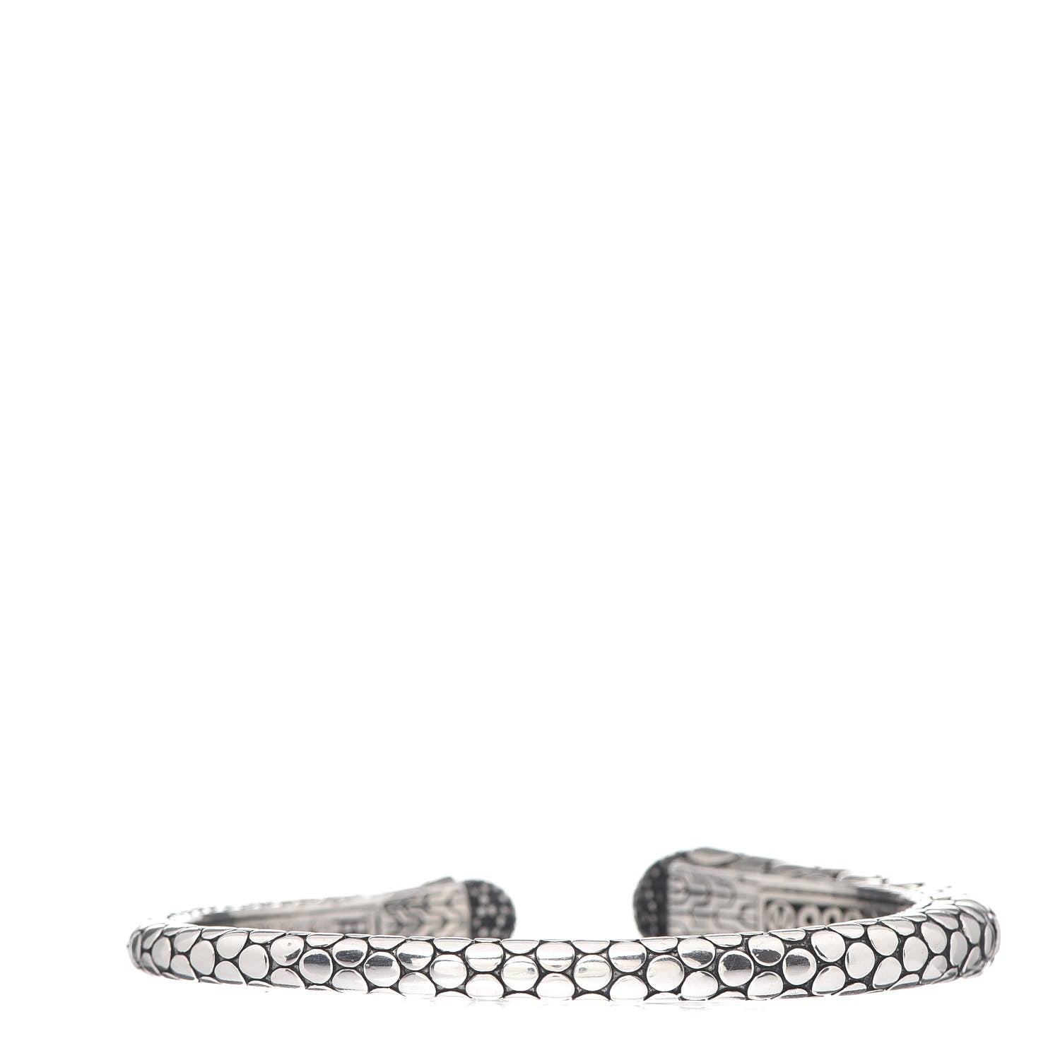 John Hardy Sterling Silver Black Sapphire Dot Cuff Bracelet 2 of 4