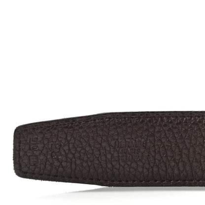 Hermes Box Togo 32mm Belt Strap 85 Black Chocolate 7 of 9