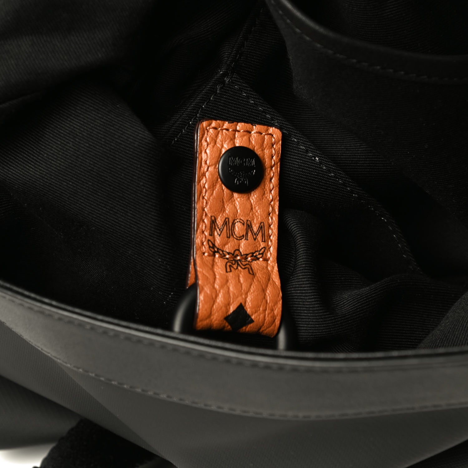 MCM Nylon Backpack Black 8 of 10