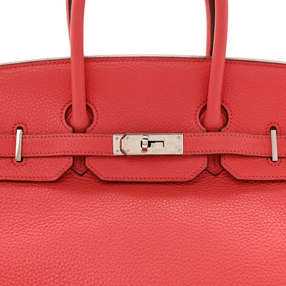 Hermes Taurillon Clemence Birkin 35 Bougainvillea 8 of 21