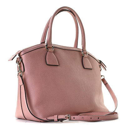 Gucci Dollar Calfskin GG Charm Dome Satchel Soft Pink 3 of 9