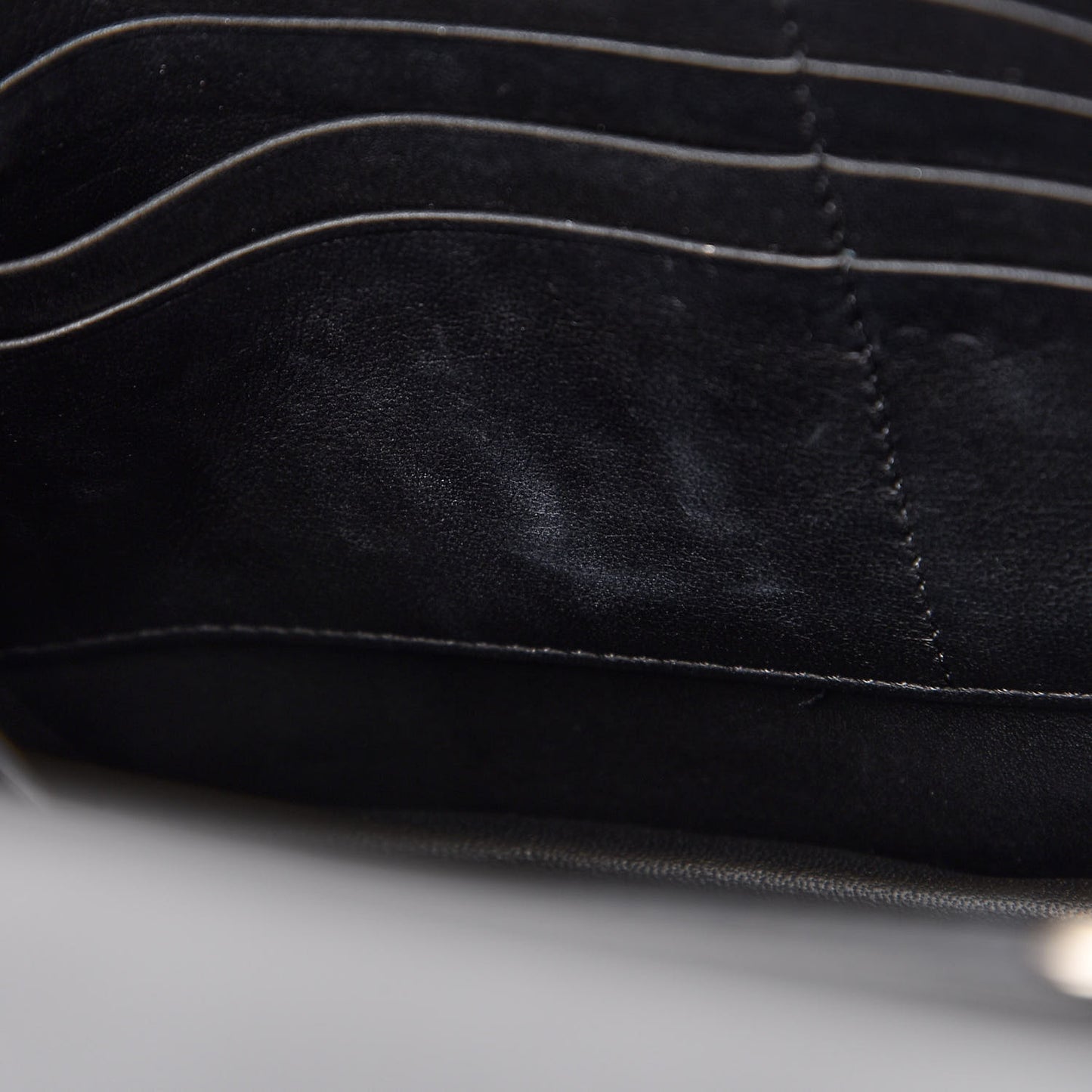 Smooth Lambskin Frame Evening Chain Clutch Black White