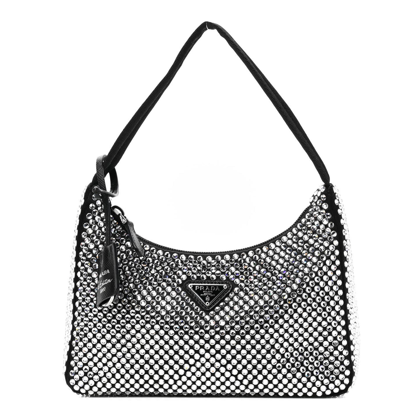 Satin Crystal Mini Re-Edition 2000 Bag Cristal