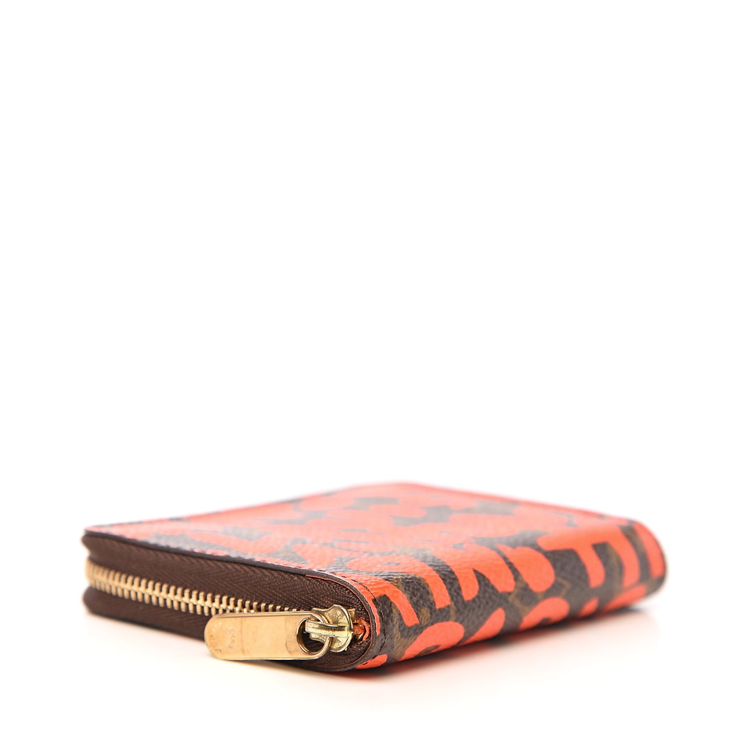 Monogram Graffiti Zippy Coin Purse Orange