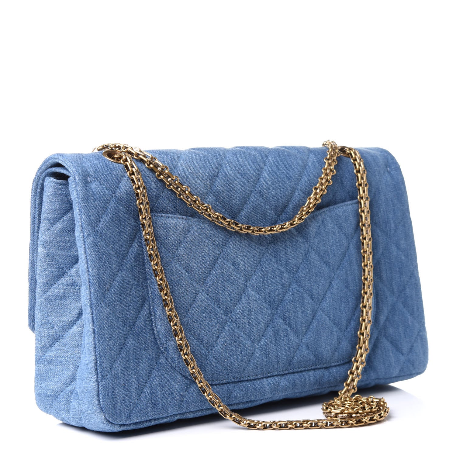 Chanel Denim Quilted 2.55 Reissue 227 Flap Blue 3 of 11