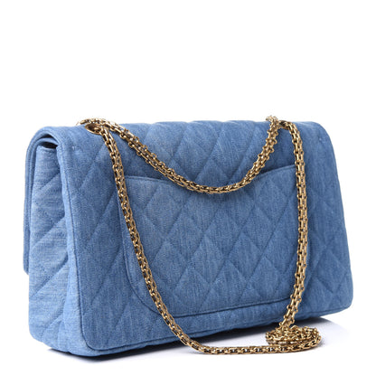 Chanel Denim Quilted 2.55 Reissue 227 Flap Blue 3 of 11