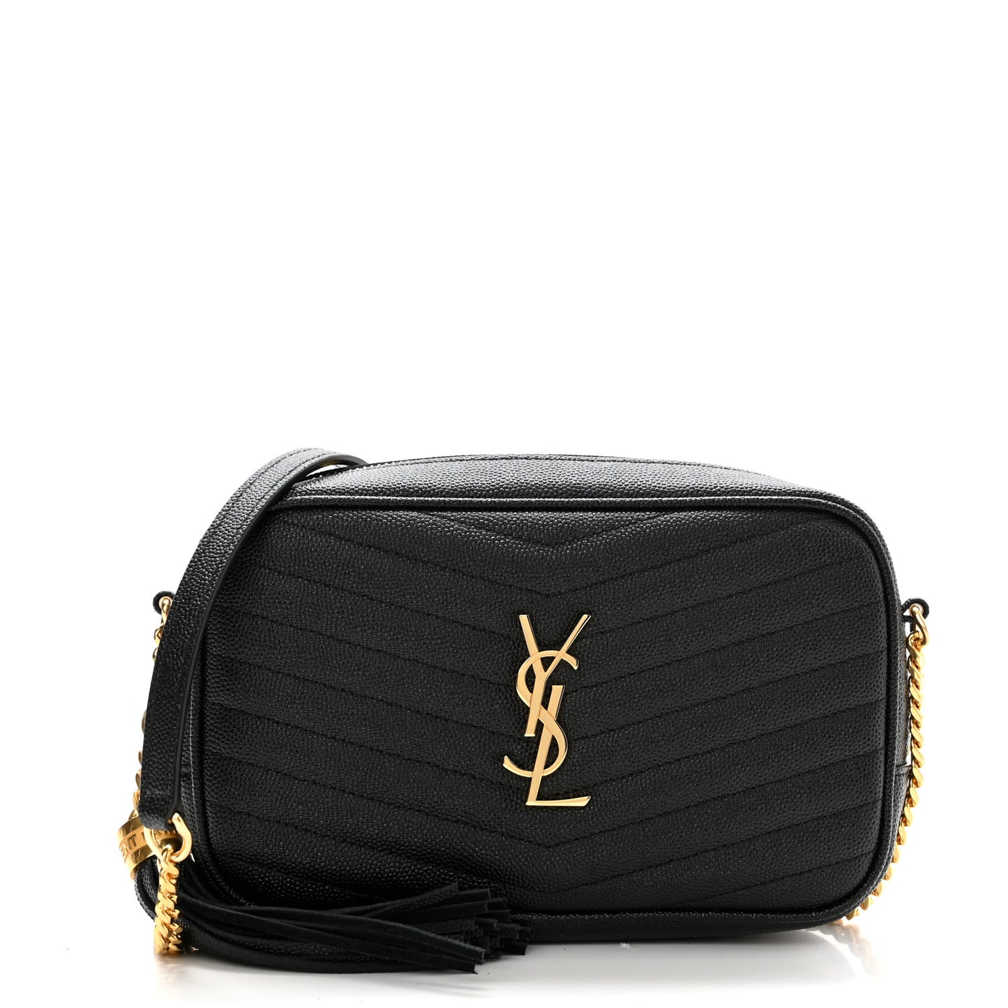 Grain De Poudre Matelasse Monogram Mini Lou Camera Bag Black