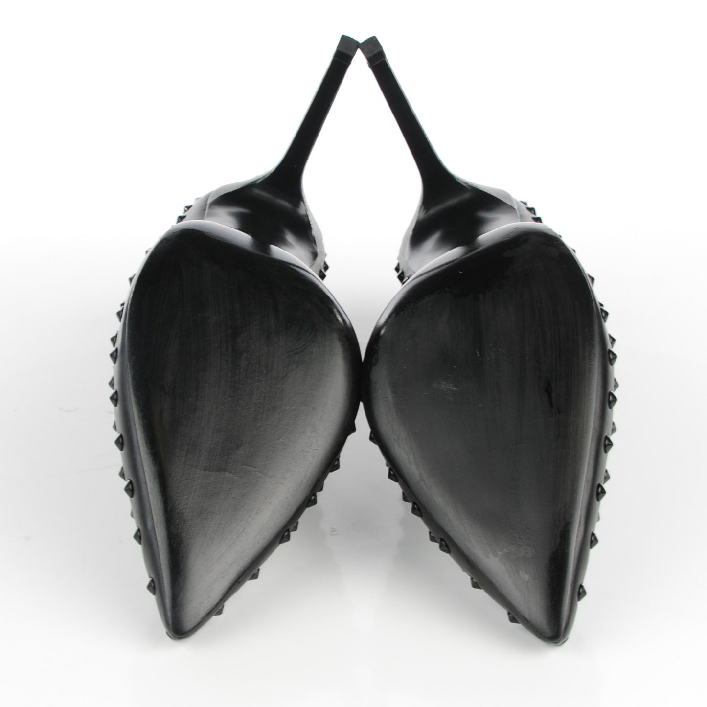 Calfskin Paris Spiked 105 Pumps 41 Black