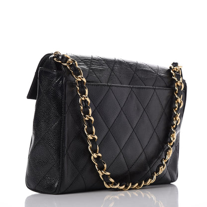 Chanel Caviar Quilted Medium Single Flap Black 3 of 9