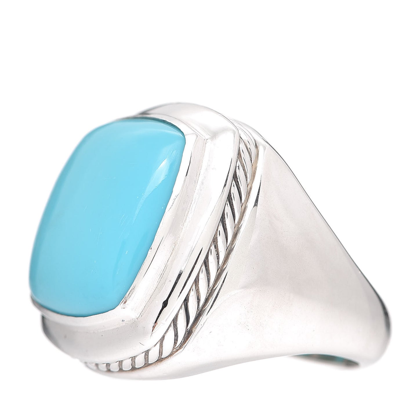 Sterling Silver Turquoise 17mm Albion Ring 57 8