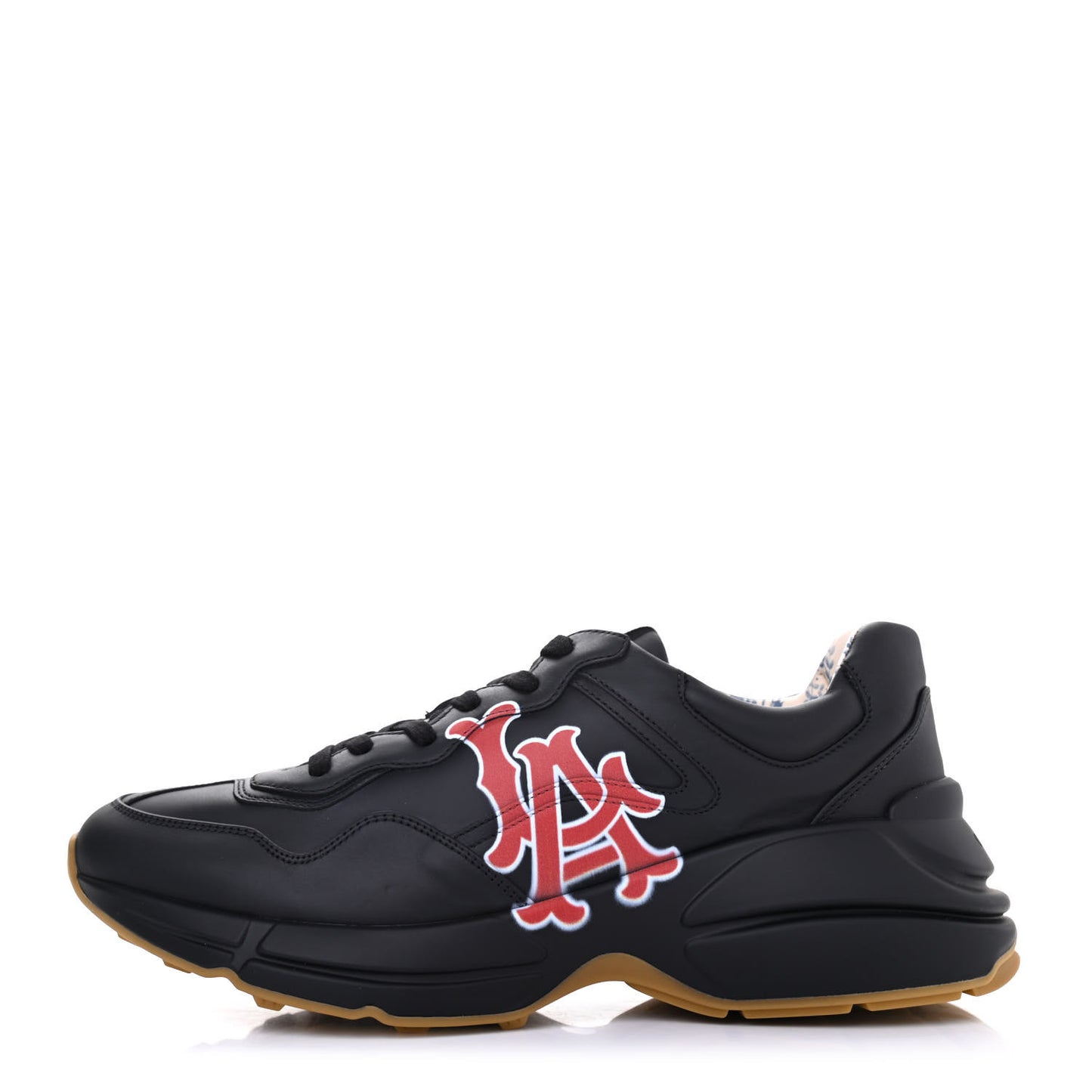X MLB Calfskin LA Dodgers Mens Rhyton Sneakers 8.5 Black