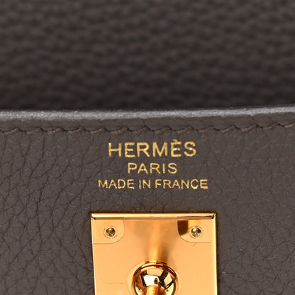 Hermes Togo Kelly Retourne 25 Etain 6 of 11