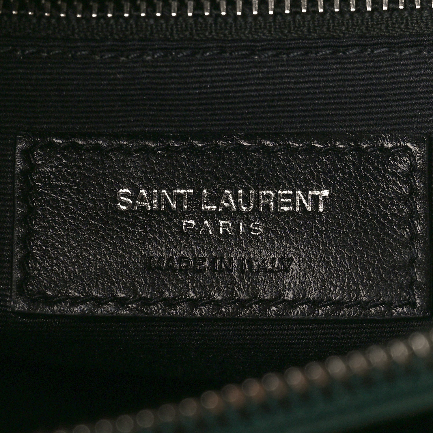 Saint Laurent Calfskin Y Quilted Monogram Medium Loulou Chain Satchel Dark Leaf 6 of 8