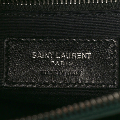 Saint Laurent Calfskin Y Quilted Monogram Medium Loulou Chain Satchel Dark Leaf 6 of 8