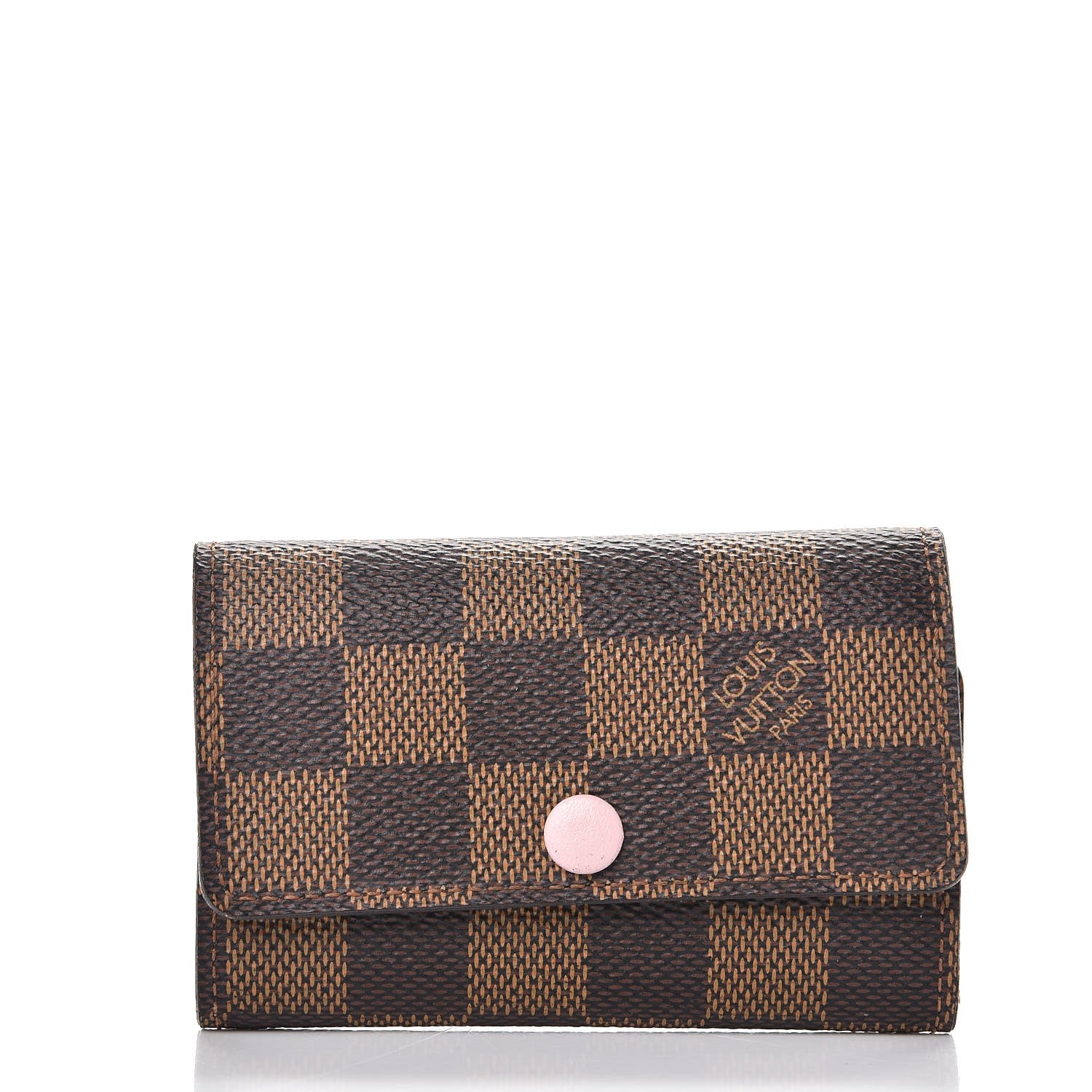 Louis Vuitton Damier Ebene Multicles 6 Key Holder Rose Ballerine 3 of 9