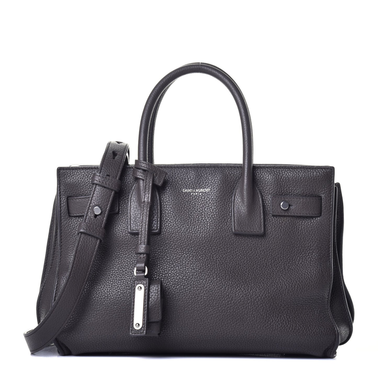 Grained Calfskin Baby Sac De Jour Souple Coal