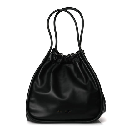 Proenza Schouler Calfskin XL Ruched Tote Black 1 of 12