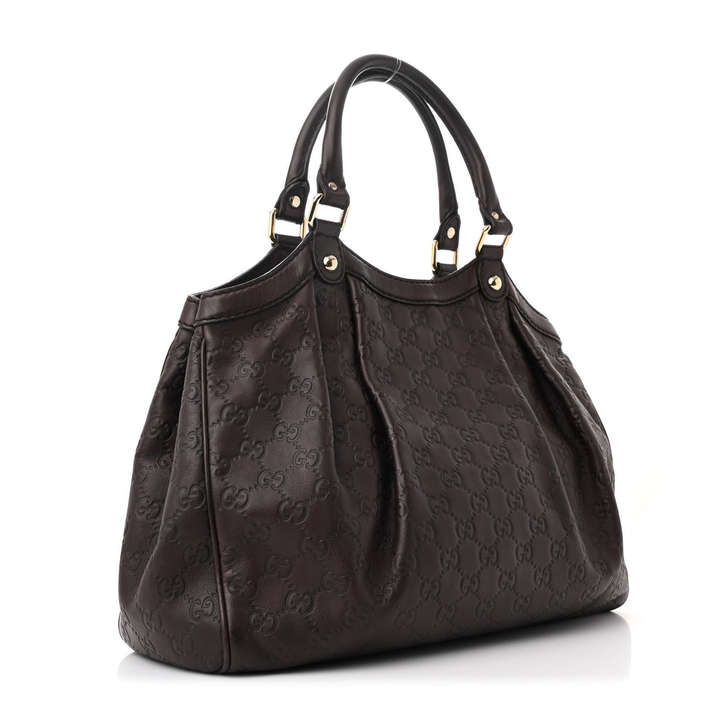 Guccissima Medium Sukey Tote  Brown