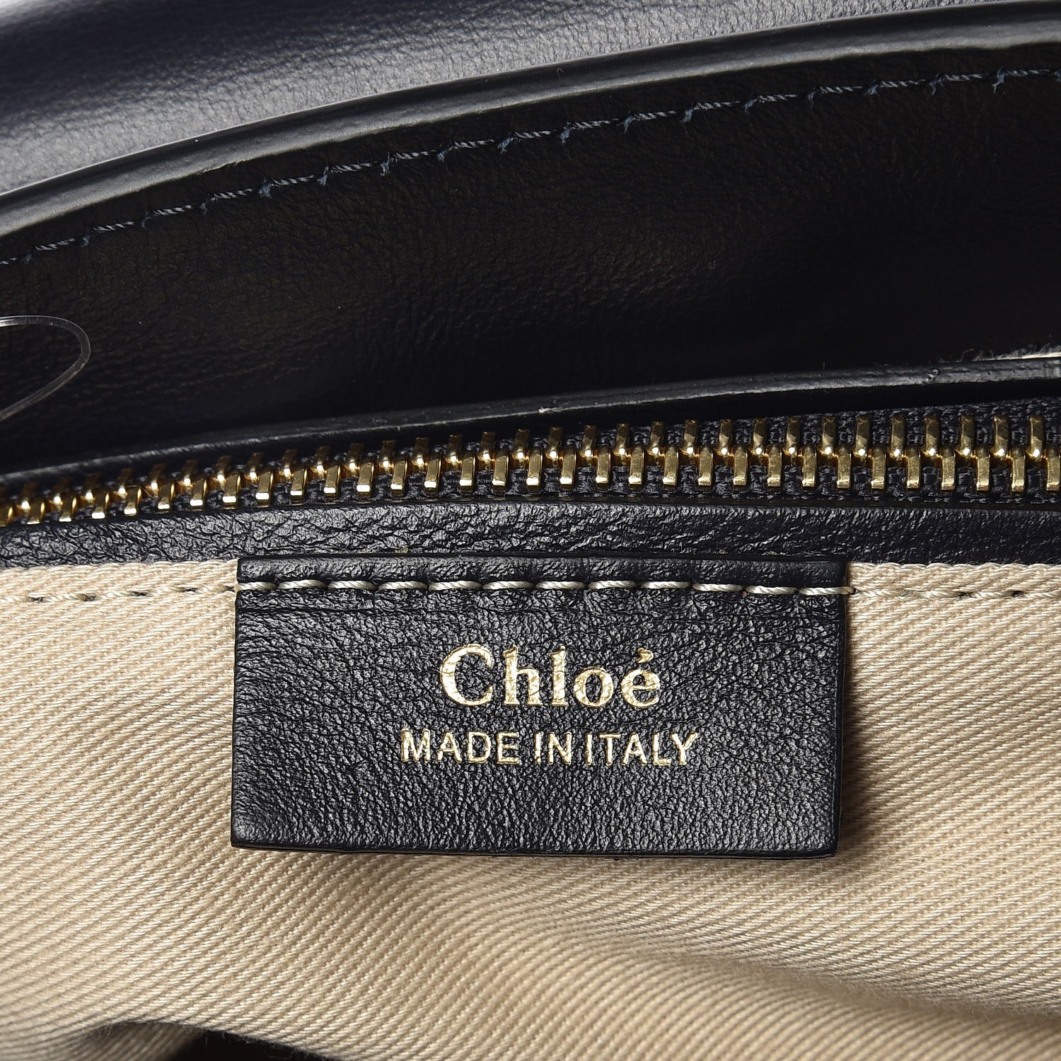 Chloe Calfskin Quilted Medium Faye Backpack Full Blue 6 of 7