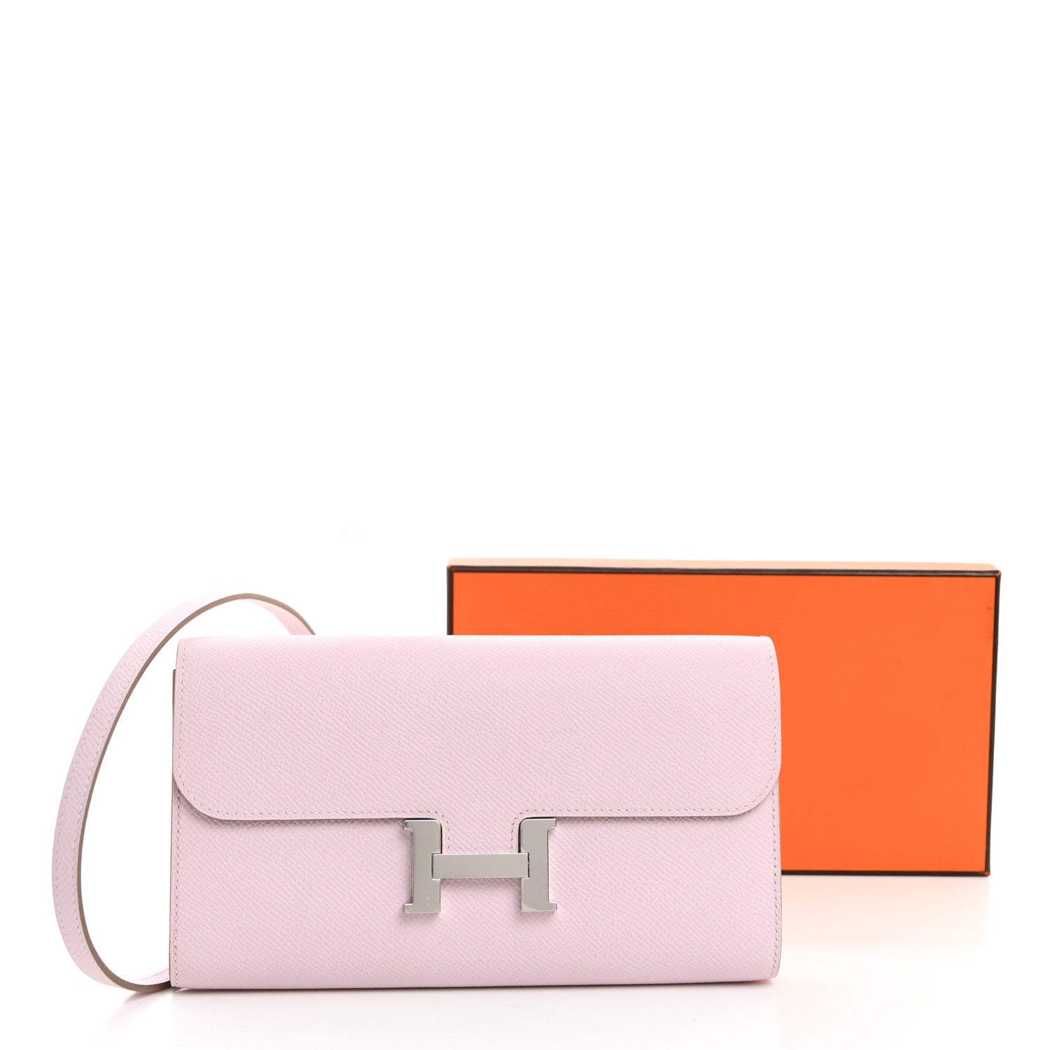 Hermes Epsom Constance Wallet To Go Mauve Pale 10 of 10