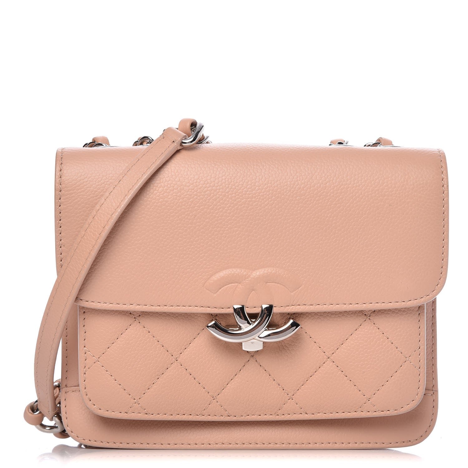 Chanel Caviar Quilted CC Box Flap Light Pink 1 of 8