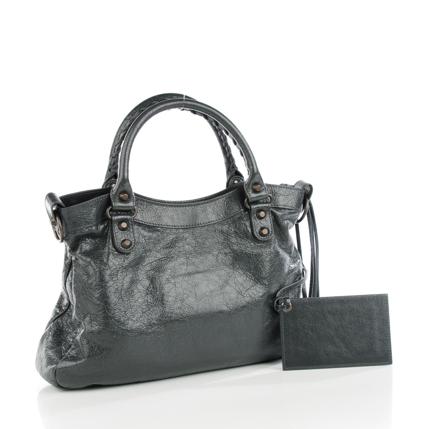 Balenciaga Agneau Classic Hardware Town Gris Fossile 4 of 8