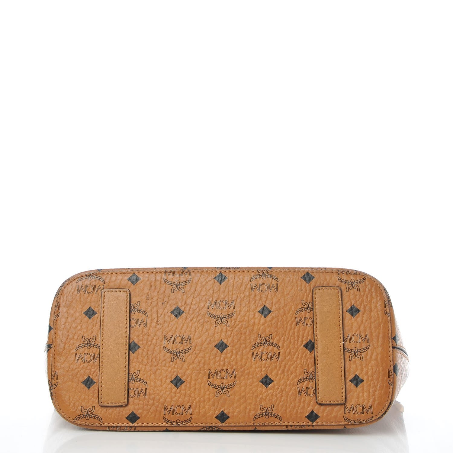 MCM Visetos Shopper Tote Cognac 5 of 21