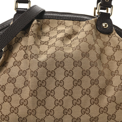 Gucci Monogram Medium Sukey Boston Bag Dark Brown 8 of 10