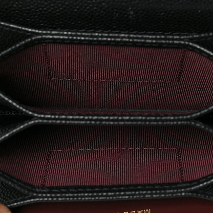 Chanel Caviar Quilted Flap Card Holder On Chain Black 4 of 8