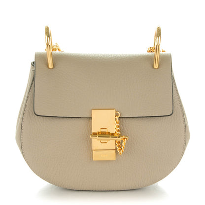 Chloe Grained Lambskin Mini Drew Shoulder Bag Motty Grey 1 of 8
