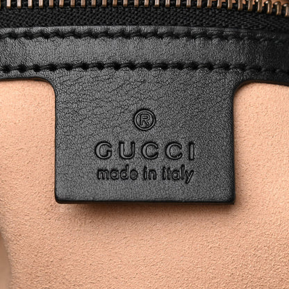 Gucci Calfskin Matelasse Medium GG Marmont Shoulder Bag Black 6 of 10