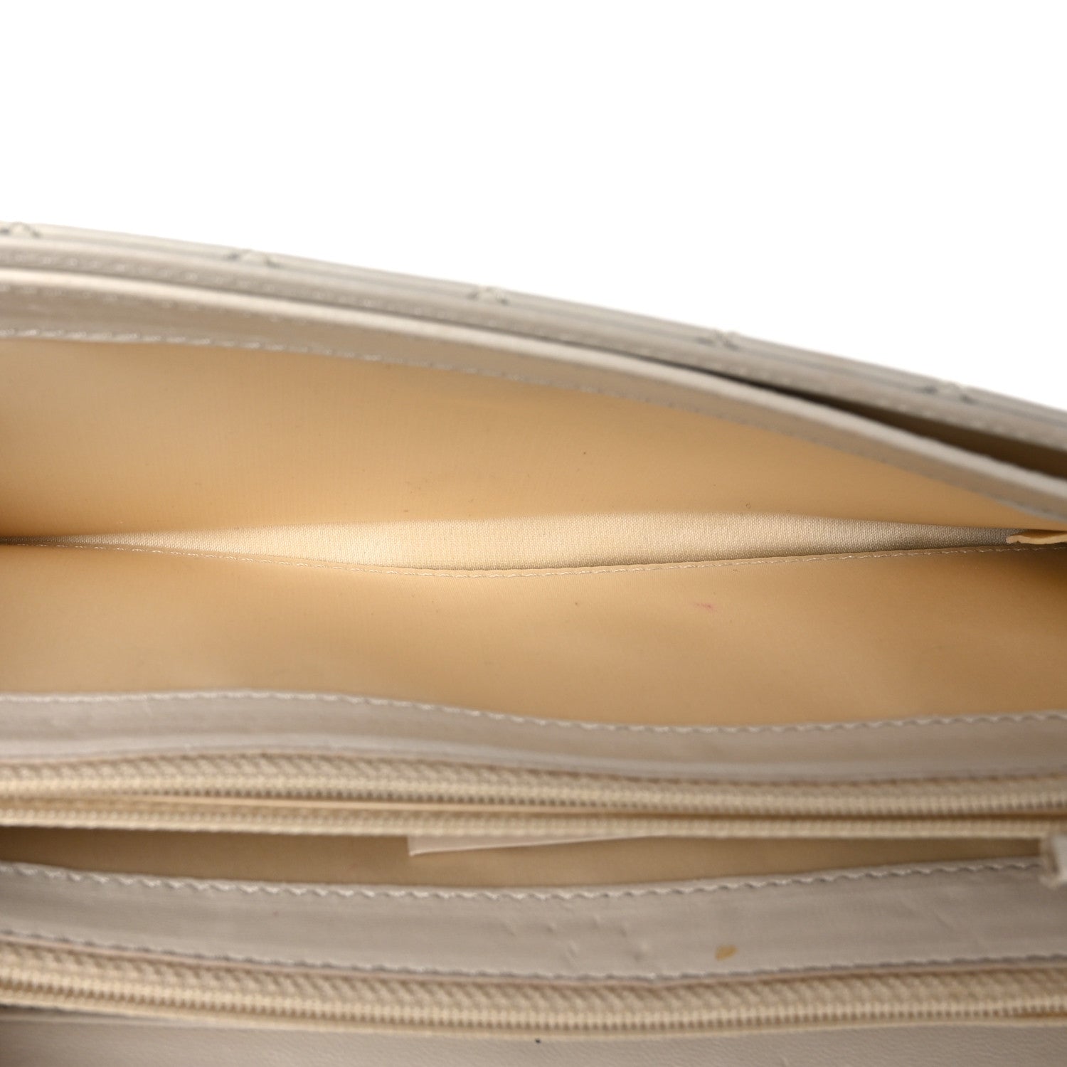 Chanel Lambskin Quilted Chain Clutch Flap White 6 of 12