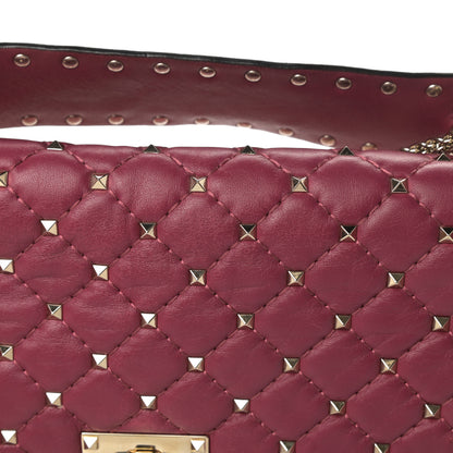 Valentino Garavani Nappa Large Rockstud Spike Shoulder Bag Camelia 13 of 13