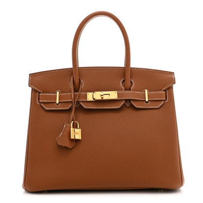 Hermes Togo Birkin 30 Gold 1 of 11