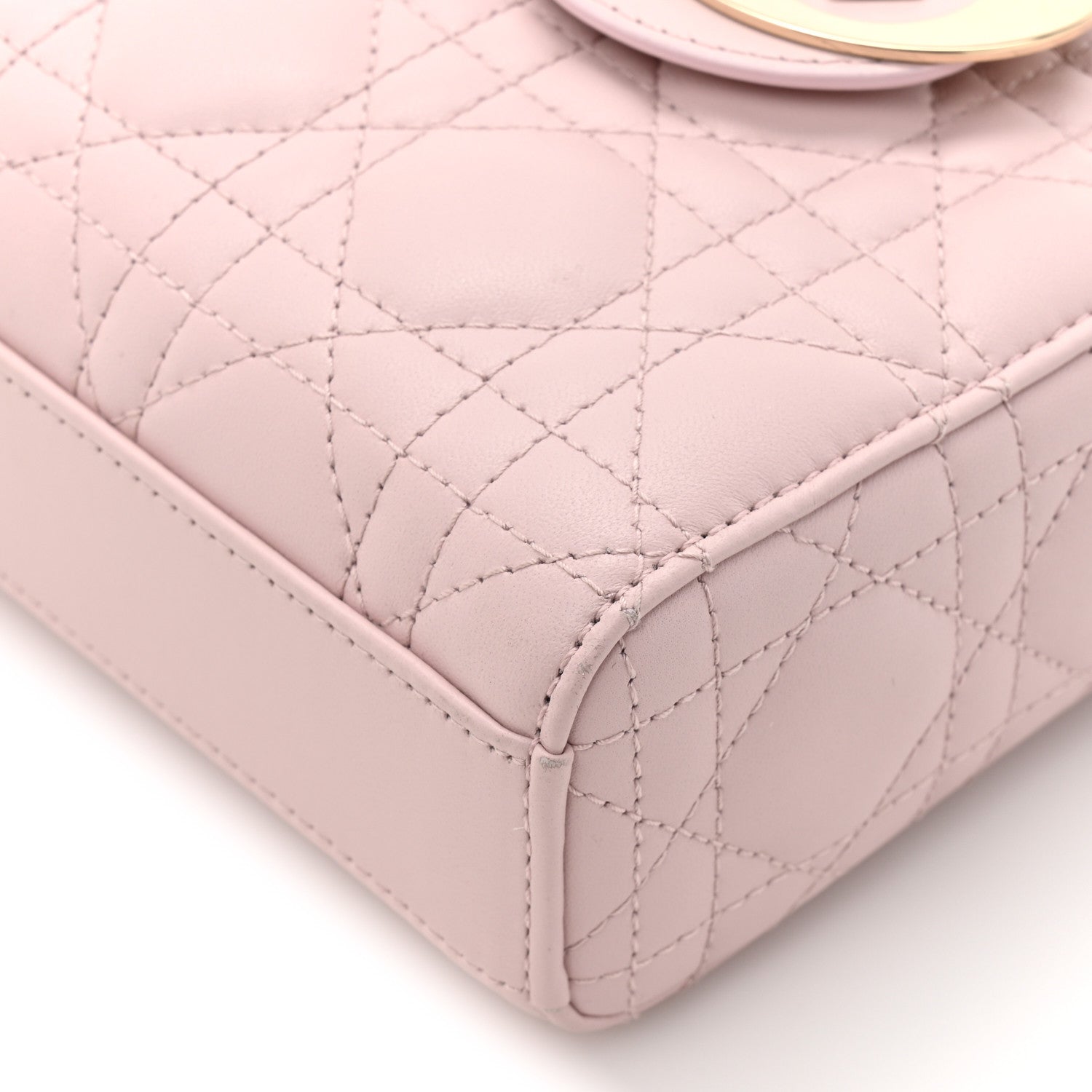 Christian Dior Lambskin Cannage Medium Lady D-Joy Light Pink 13 of 13