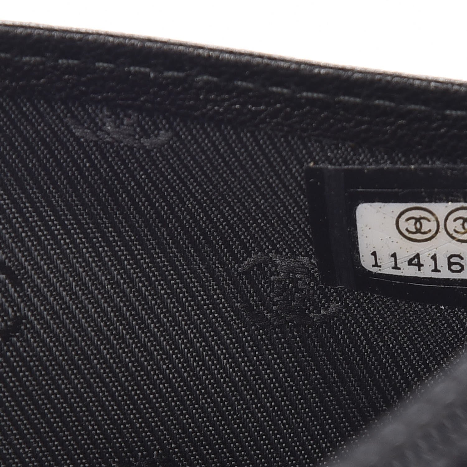 Chanel Goatskin Wallet on Chain WOC Black 8 of 15